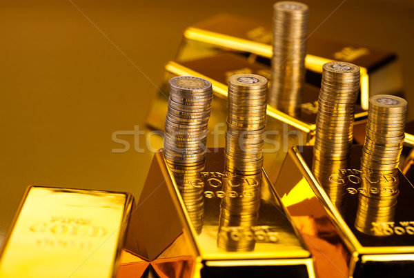 Money, coins and gold, ambient financial concept Stock photo © JanPietruszka