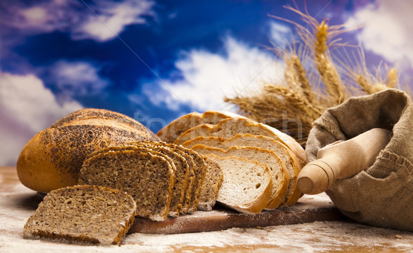 áru kenyér hagyományos étel háttér vacsora Stock fotó © JanPietruszka