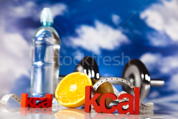 Kaloria sportu diety żywności fitness owoców Zdjęcia stock © JanPietruszka