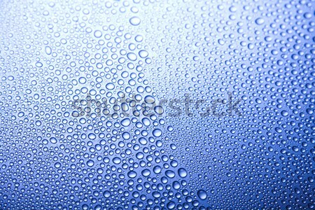 Wassertropfen frischen blau Wasser Textur Wolke Stock foto © JanPietruszka