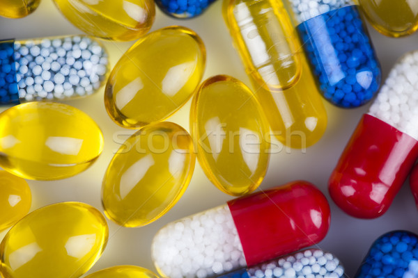 Gyógyszer egészséges közelkép kapszulák tabletták orvosi Stock fotó © JanPietruszka