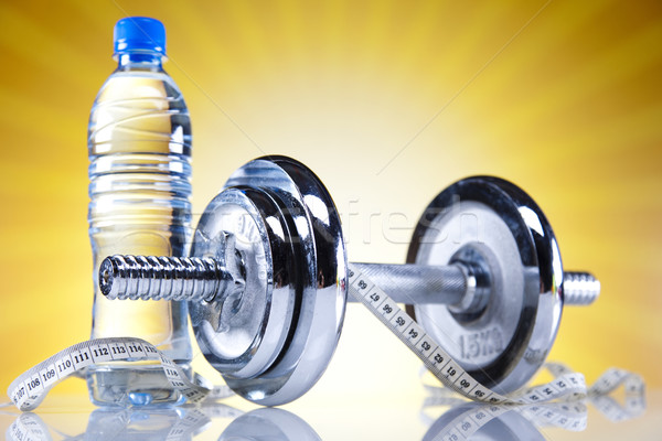 Dumbell, Weight loss, fitness Stock photo © JanPietruszka