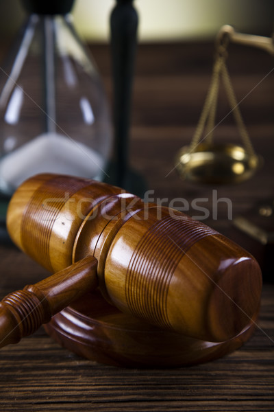 Law and justice concept, wooden gavel Stock photo © JanPietruszka