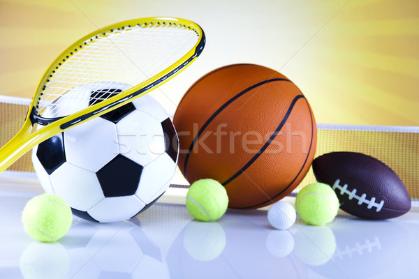 Sport équipement golf football tennis [[stock_photo]] © JanPietruszka