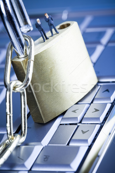 Virus security, modern network symbols concept Stock photo © JanPietruszka