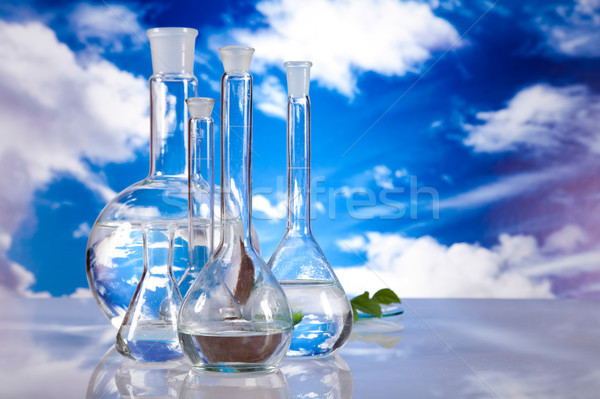 Chemischen Labor Glasgeschirr bio modernen Stock foto © JanPietruszka