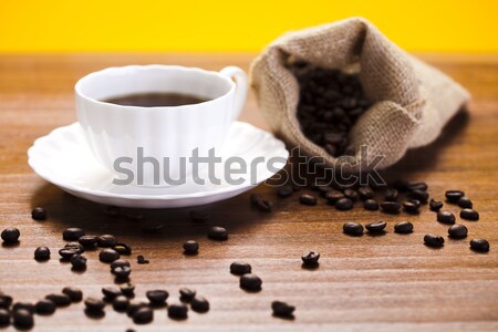 Traditional Coffee cup and beans Stock photo © JanPietruszka