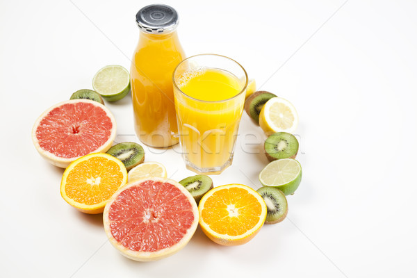 Watch fruits. Eat fruits. Buy fruits! , bright colorful tone con Stock photo © JanPietruszka