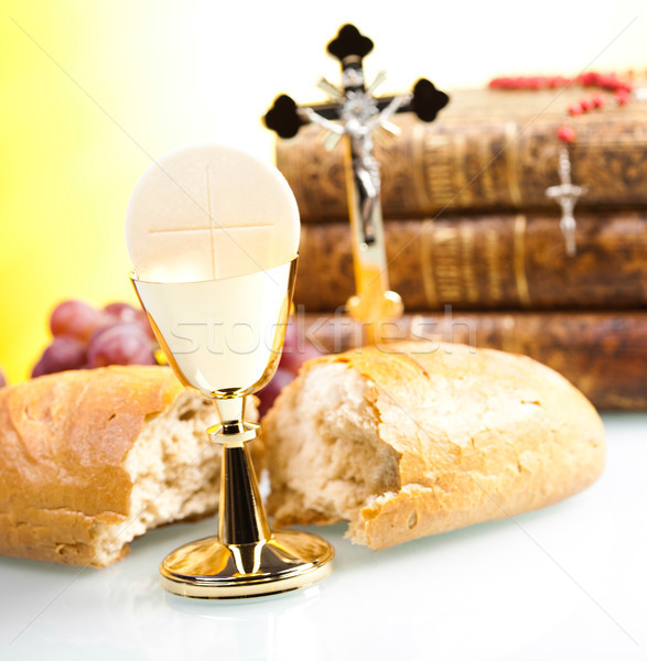 Holy communion, bright background, saturated concept Stock photo © JanPietruszka