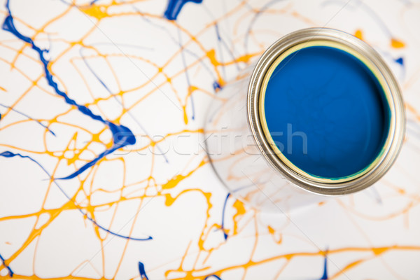Paint and brushes, bright colorful tone concept Stock photo © JanPietruszka
