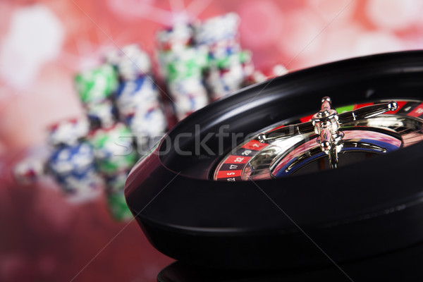 Ruleta casino jugando chips diversión Foto stock © JanPietruszka