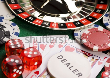 Casino roulette luce tavola divertimento giocare Foto d'archivio © JanPietruszka