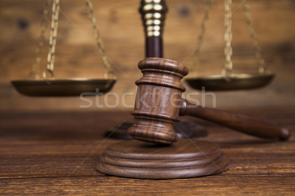Foto stock: Lei · juiz · secretária · tribunal · negócio
