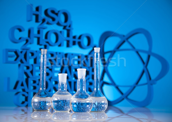 Laboratório vidro química ciência fórmula medicina Foto stock © JanPietruszka