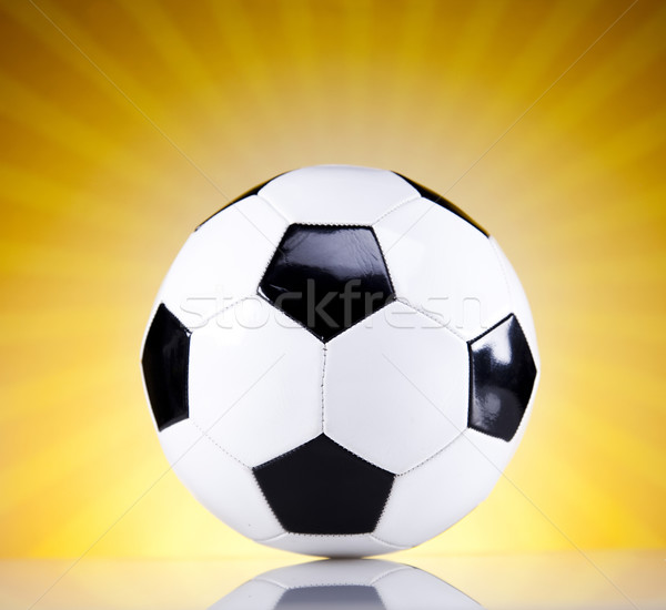 Soccer ball and sunshine Stock photo © JanPietruszka