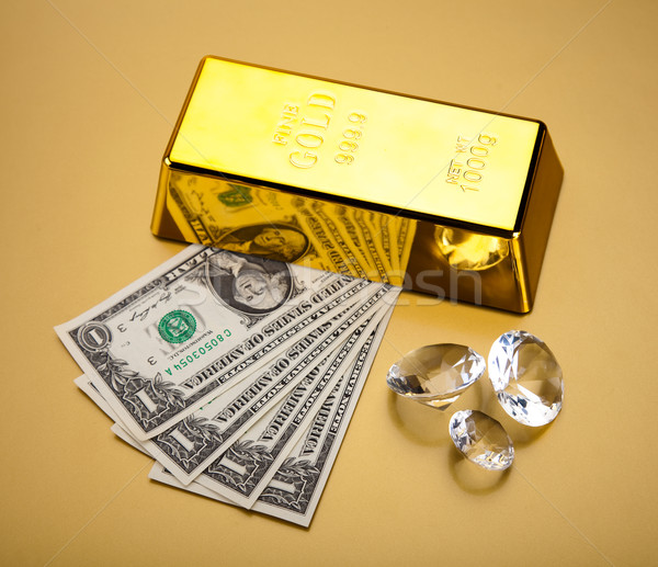 Golden Bar, ambient financial concept Stock photo © JanPietruszka