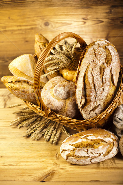Stockfoto: Gebakken · traditioneel · brood · natuurlijke · kleurrijk · voedsel