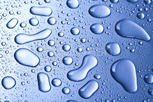 Goutte d'eau texture fraîches bleu eau nuage [[stock_photo]] © JanPietruszka