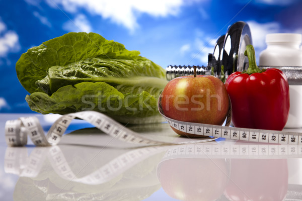 Egészséges életmód gyümölcs fitnessz sport energia kövér Stock fotó © JanPietruszka