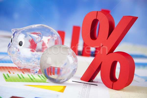 Réduction pour cent signe rouge Finance succès [[stock_photo]] © JanPietruszka