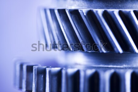 Gears meshing together, technic concept Stock photo © JanPietruszka