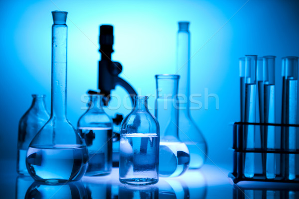 Químicos laboratorio cristalería lugar la investigación científica Foto stock © JanPietruszka