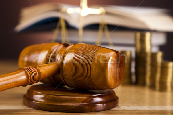  Wooden gavel barrister, justice concept  Stock photo © JanPietruszka
