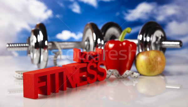 [[stock_photo]]: Sport · régime · alimentaire · calorie · alimentaire · fitness · fruits