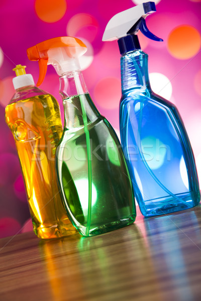Stock photo: Washing, cleaning stuff, colorful concept