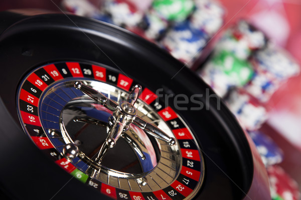 Casino ruleta diversión negro Foto stock © JanPietruszka