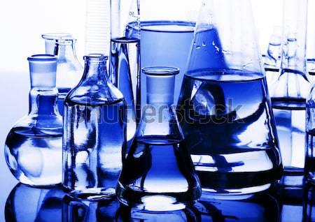 Chemistry on background, bright modern chemical concept Stock photo © JanPietruszka