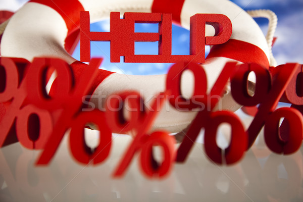 Help finanziare crisi soldi arrow sostegno Foto d'archivio © JanPietruszka