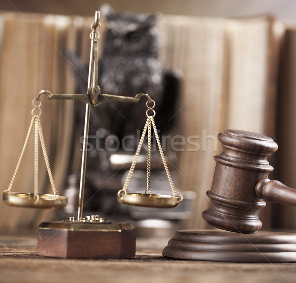 Foto stock: Lei · juiz · gabela · justiça · martelo