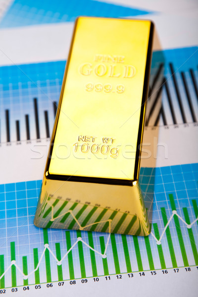 Goldmünzen finanziellen Geld Metall Bank Markt Stock foto © JanPietruszka