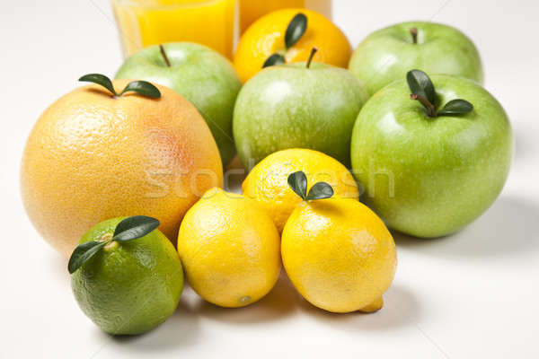 Mélange de fruits lumineuses coloré nature fruits santé [[stock_photo]] © JanPietruszka