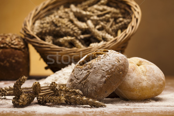 Paine integrala de grau traditional pâine alimente fundal Imagine de stoc © JanPietruszka