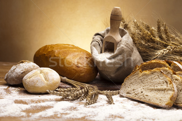 Bens pão comida fundo jantar Foto stock © JanPietruszka