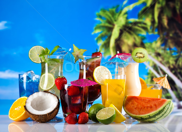 Foto d'archivio: Frutta · cocktail · spiaggia · alimentare · arancione · spazio