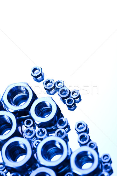 Bolts and Nuts, repair concept bright background Stock photo © JanPietruszka