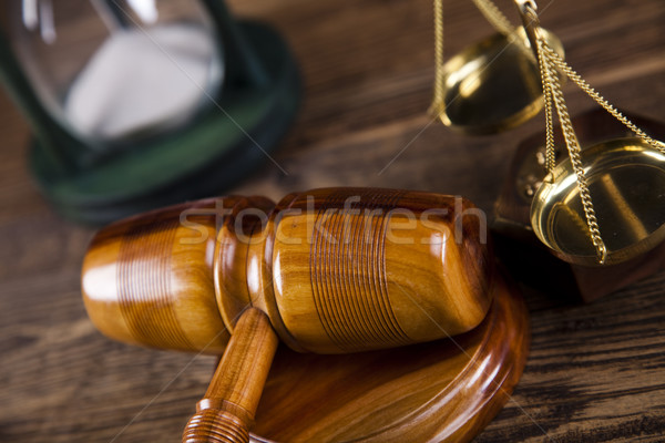 Prawa sędzia młotek adwokat sąd Zdjęcia stock © JanPietruszka