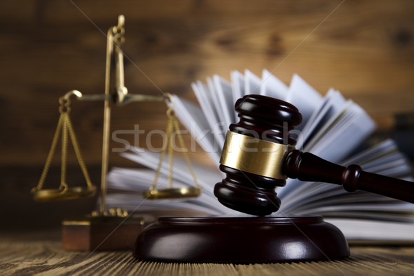 Judecător avocat tribunal obiect ciocănel licitaţie Imagine de stoc © JanPietruszka