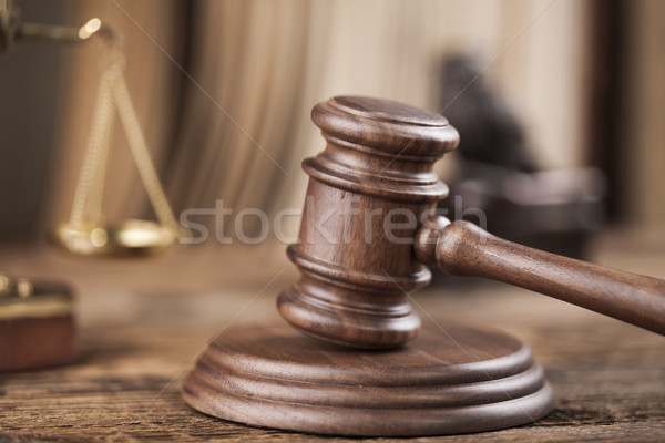 Sędzia prawa sprawiedliwości młotek sąd prawnych Zdjęcia stock © JanPietruszka