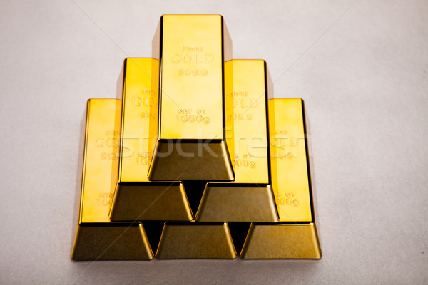 Golden bar finanziellen Geld Metall Bank Stock foto © JanPietruszka