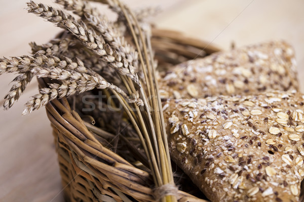 Rural alimentos orgânicos comida fundo pão jantar Foto stock © JanPietruszka