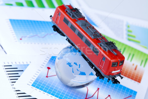 Stock photo: Transport Concept, bright colorful toy theme