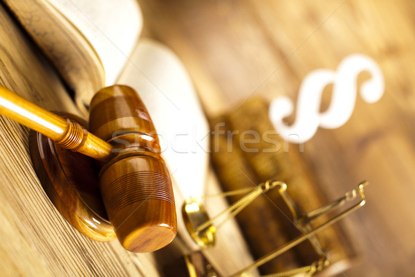 Court gavel,Law theme, mallet of judge Stock photo © JanPietruszka