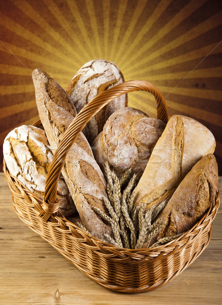 伝統的な パン バスケット 食品 自然 ストックフォト © JanPietruszka