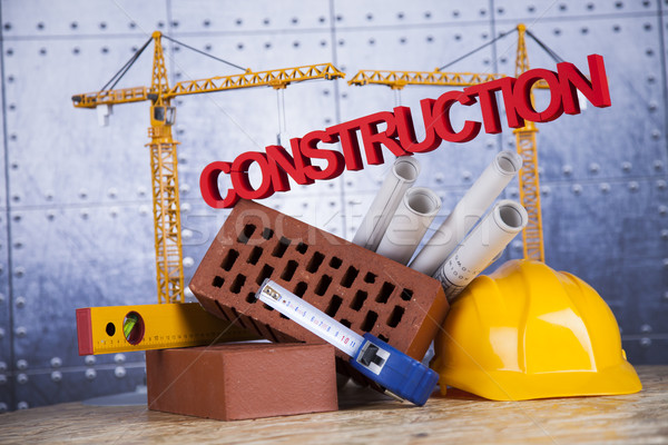 Construction equipment and building concept Stock photo © JanPietruszka