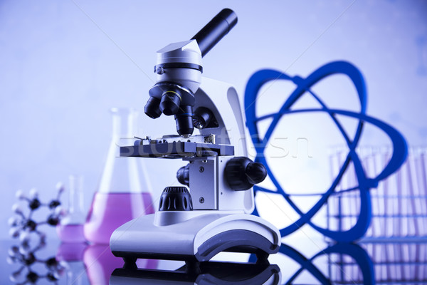 Microscopio médicos laboratorio investigación experimento educación Foto stock © JanPietruszka
