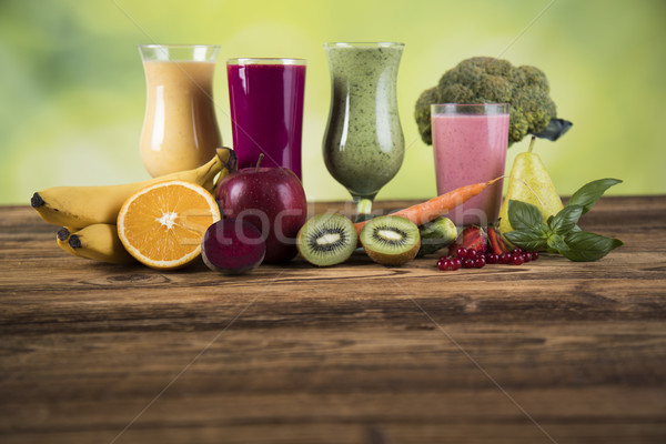 Milk shakes, sport and fitness  Stock photo © JanPietruszka